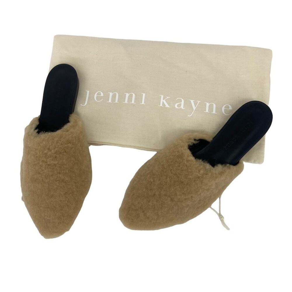 New Jenni Kayne Shearling Mule Slides in Natural Size 37
